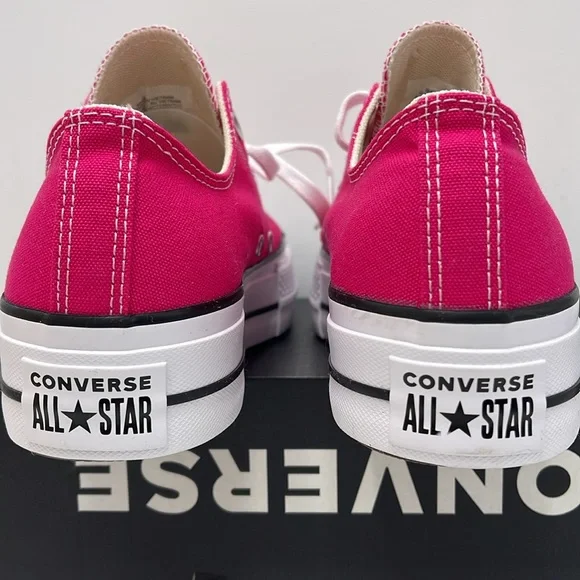Converse WMNS CTAS LIFT OX
CERISE PINK/WHITE/BLACK A11539F Platforms Sneakers - Picture 13 of 16